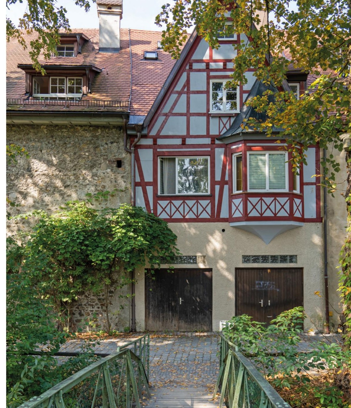 Historisches Fachwerkhaus im Ortskern von Stuttgart-Wangen